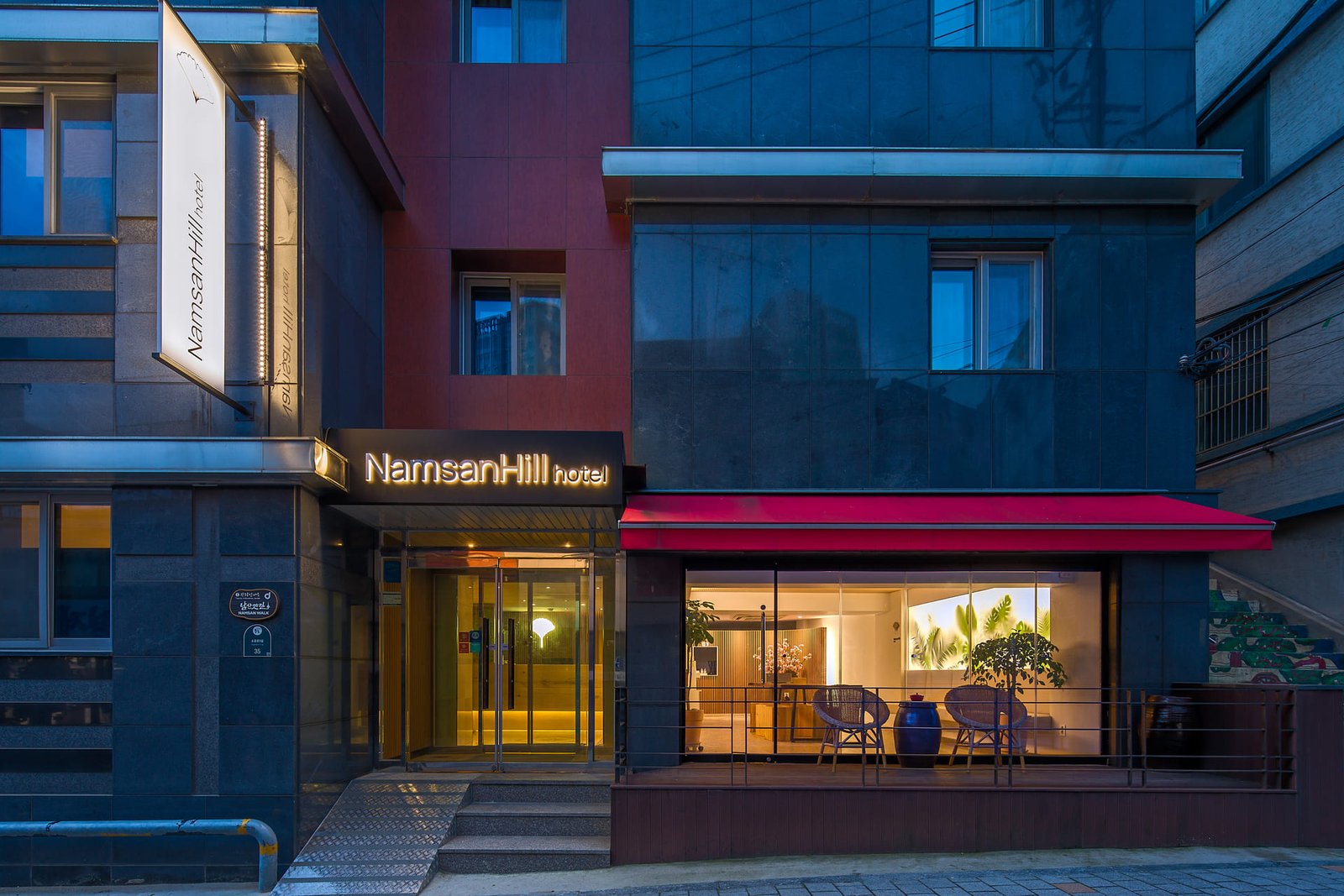 Front building night